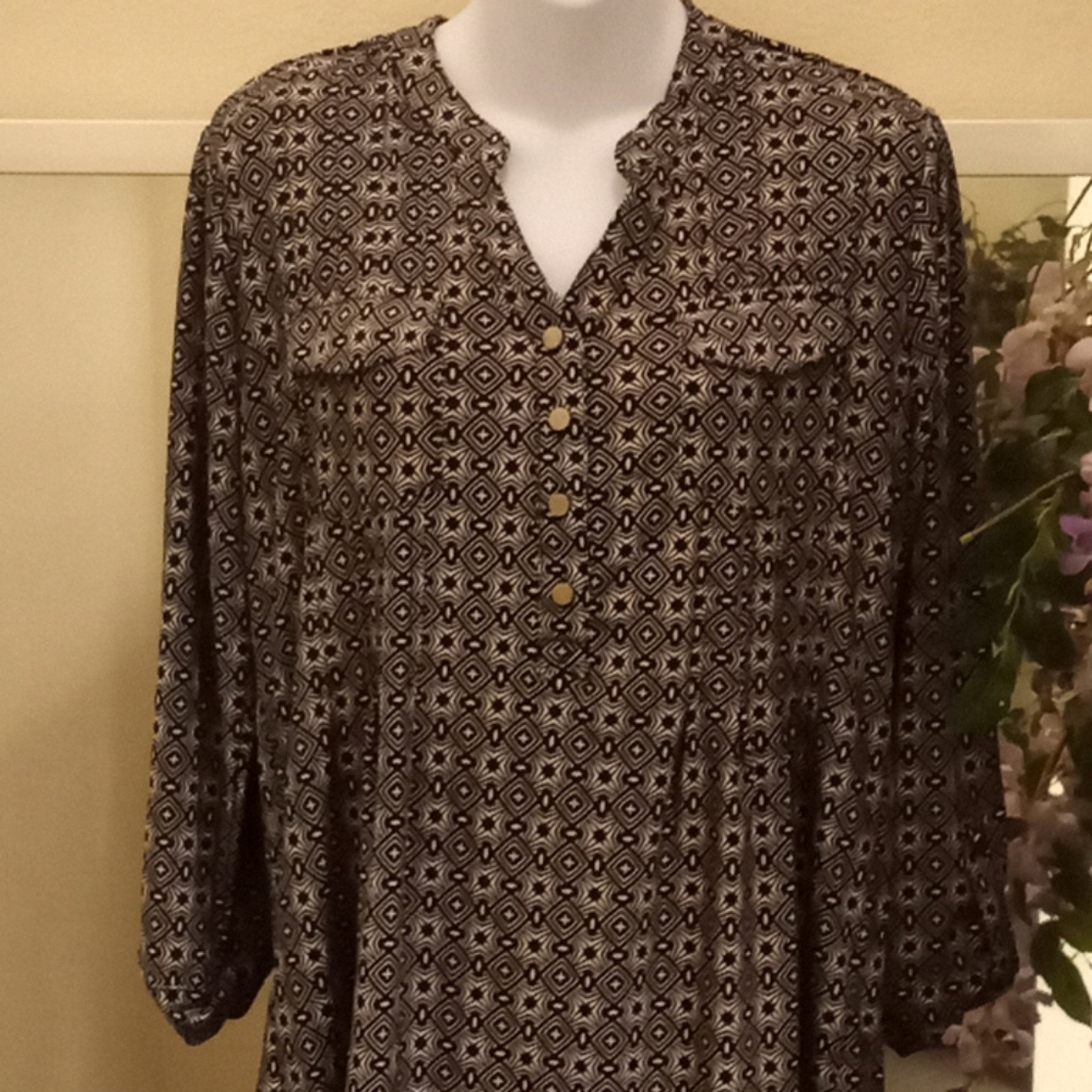 Dress Barn Printed Blouse